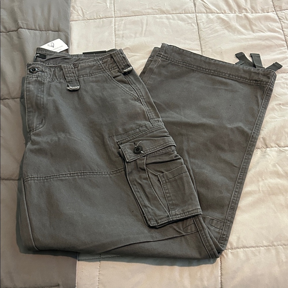 Women's Gray Cargo Pants